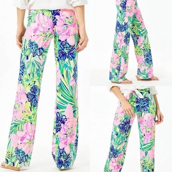 Lilly Pulitzer Pants - Lilly Pulitzer Georgia May Palazzo Pants Island Escape